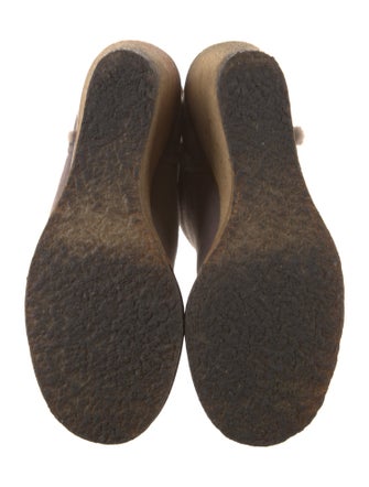 Chanel Interlocking CC Logo Suede Boots