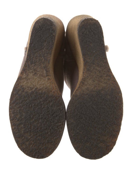 Chanel Interlocking CC Logo Suede Boots