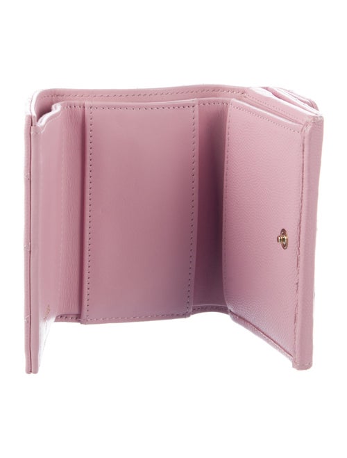 Chanel Small Compact Interlocking CC Logo Trifold Wallet