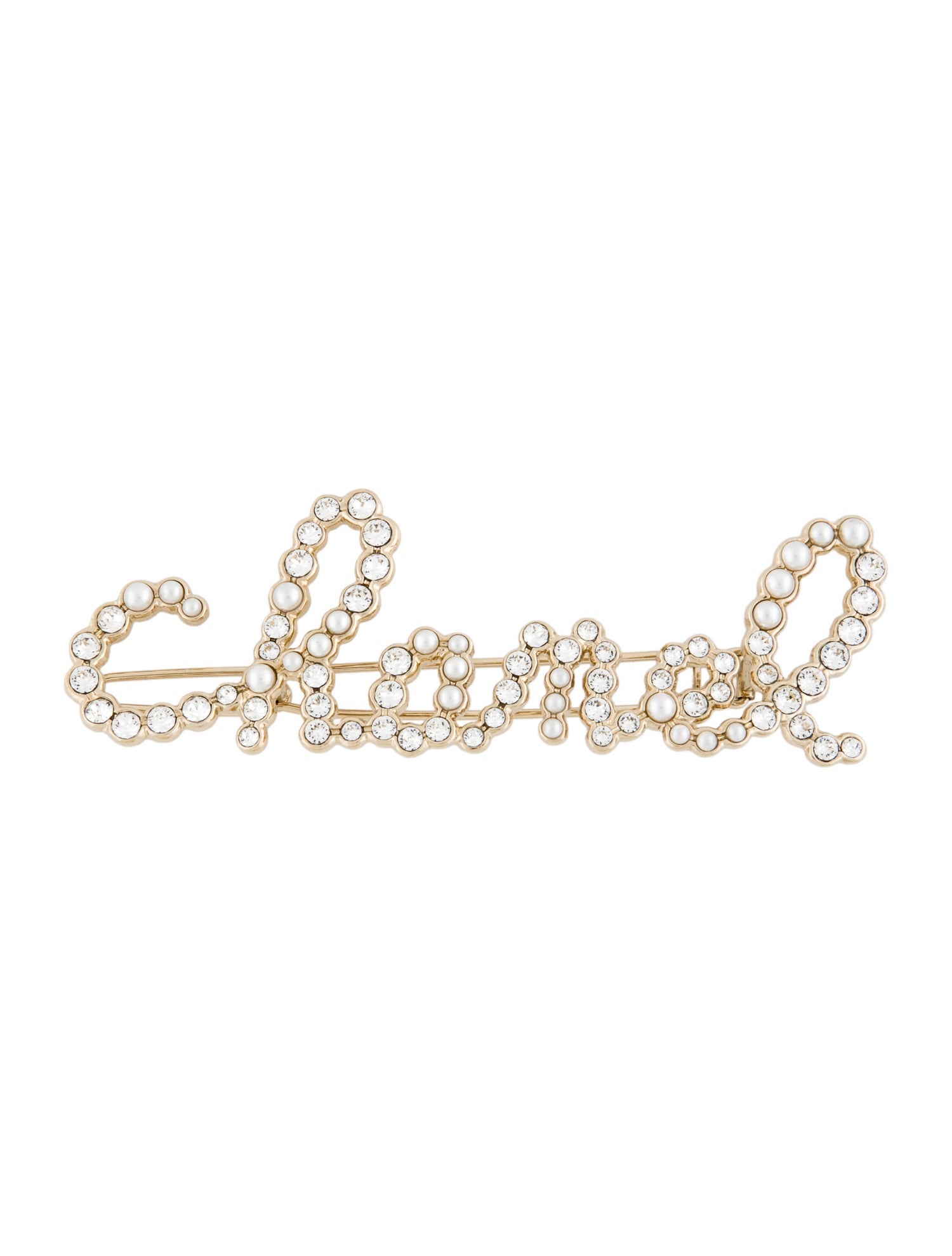 Chanel Gold Hair CLip w/ Tags