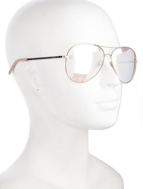 Chanel Interlocking CC Logo Aviator Sunglasses