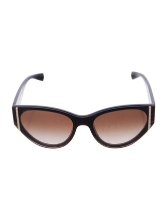 Chanel CC Cat Eye Interlocking CC Logo Sunglasses