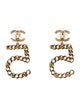 Chanel 2021 Faux Pearl & Strass CC '5' Drop Earrings