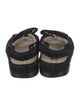 Chanel Interlocking CC Logo Ponyhair Slingback Sandals