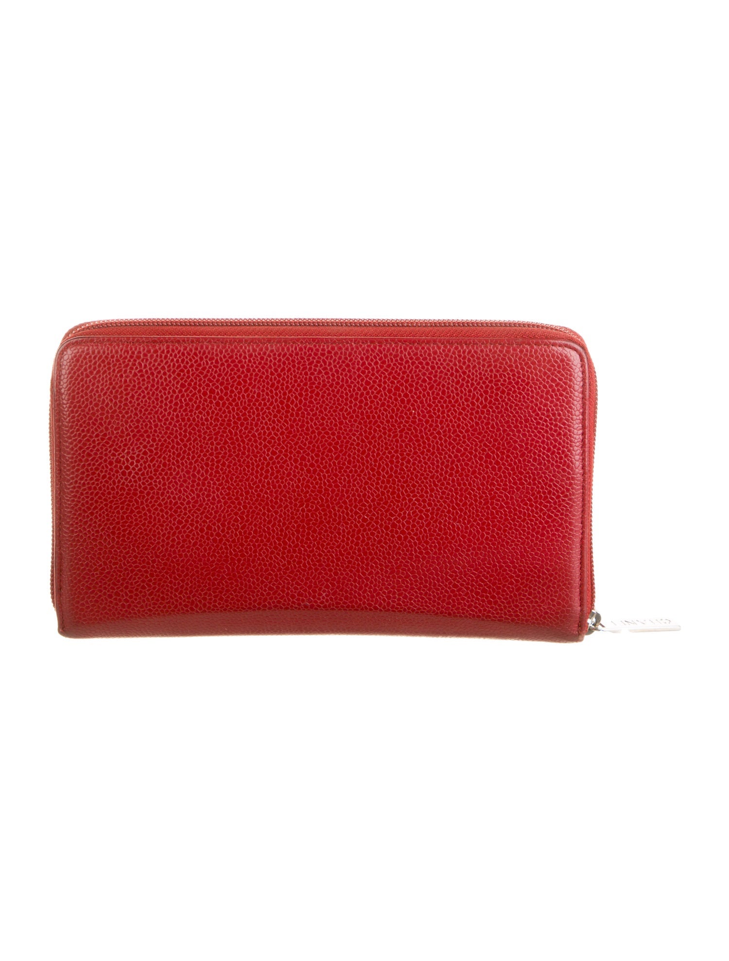 Chanel 2010's CC Caviar Zip Around Wallet