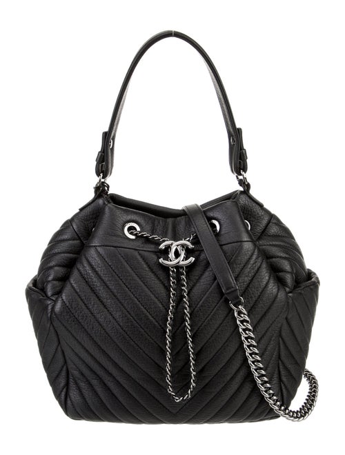 Chanel Chevron Small Bucket Bag