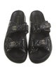 Chanel Interlocking CC Logo Lambskin Slides