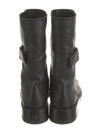 Chanel 2021 Interlocking CC Logo Combat Boots