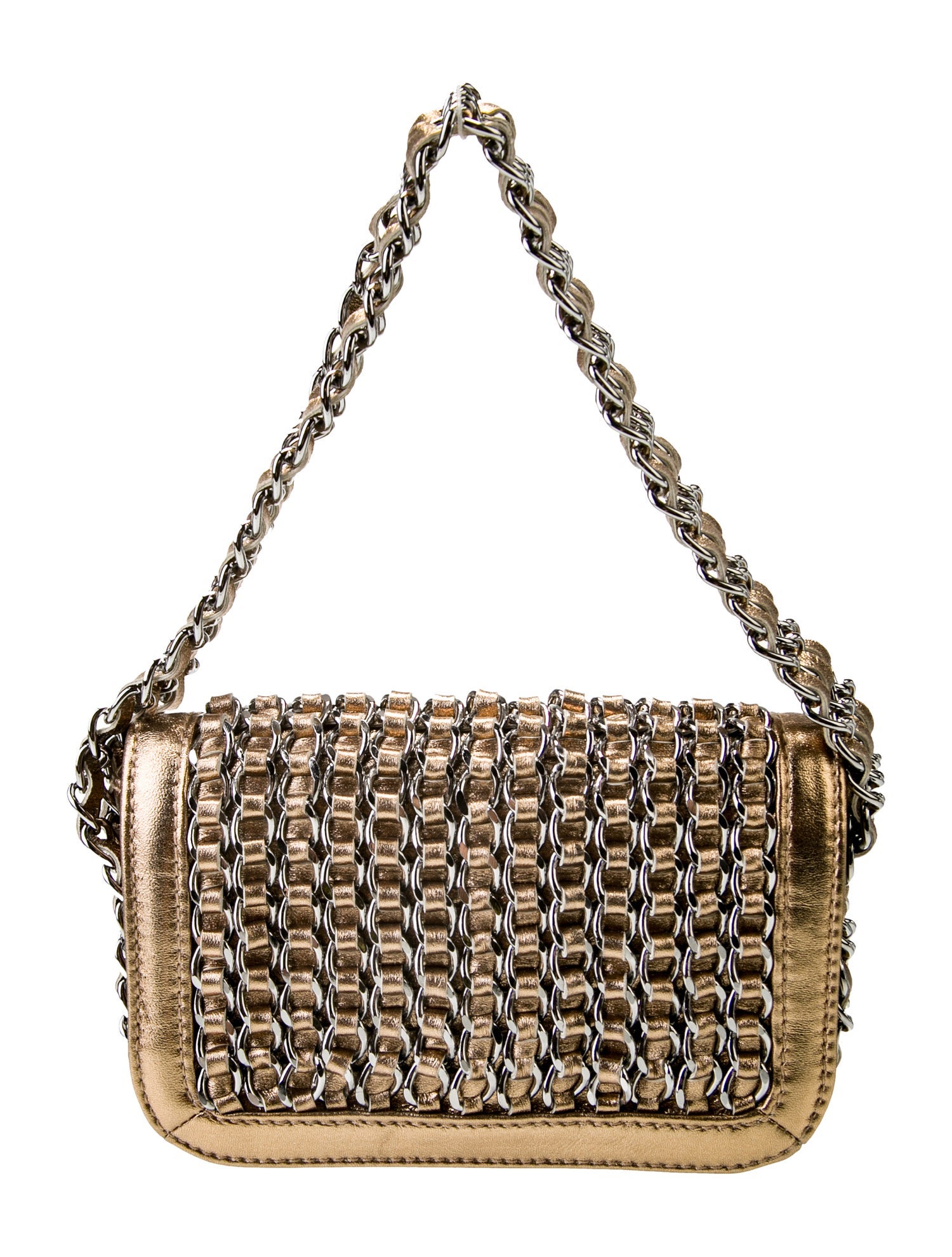 Chanel Mini Triple Chain Flap Bag