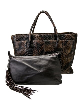Chanel Python Executive Cerf Tote