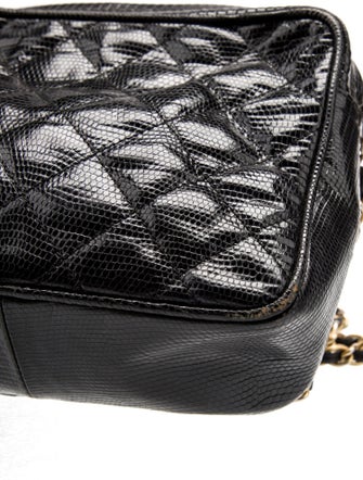 Chanel Quilted Lizard Camera Bag