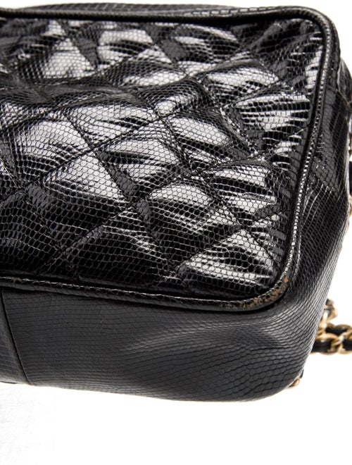 Chanel Quilted Lizard Camera Bag