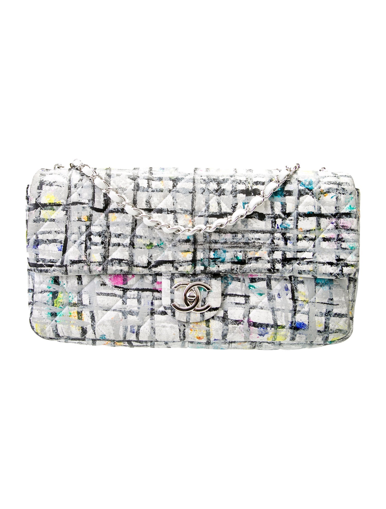Chanel Hand-Painted Graffiti Flap Bag