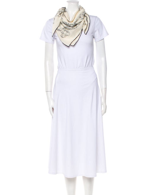 Chanel Silk Interlocking CC Logo Scarf