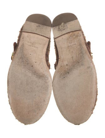 Chanel Interlocking CC Logo Tweed Mary Jane Flats