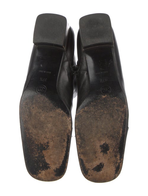 Chanel Interlocking CC Logo Leather Boots