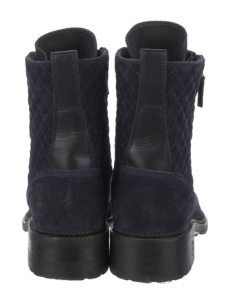 Chanel 2018 Interlocking CC Logo Combat Boots