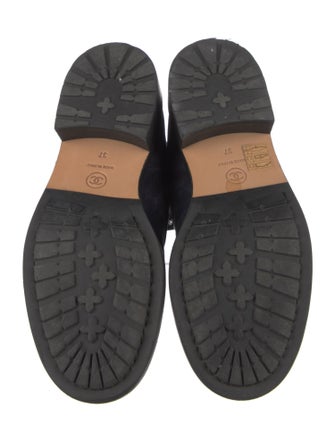 Chanel 2018 Interlocking CC Logo Combat Boots