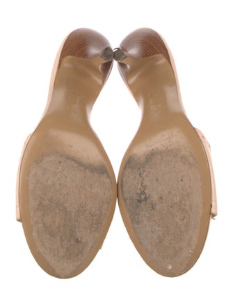 Chanel Interlocking CC Logo Leather Slides