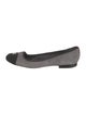 Chanel Interlocking CC Logo Suede Ballet Flats