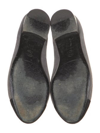 Chanel Interlocking CC Logo Suede Ballet Flats