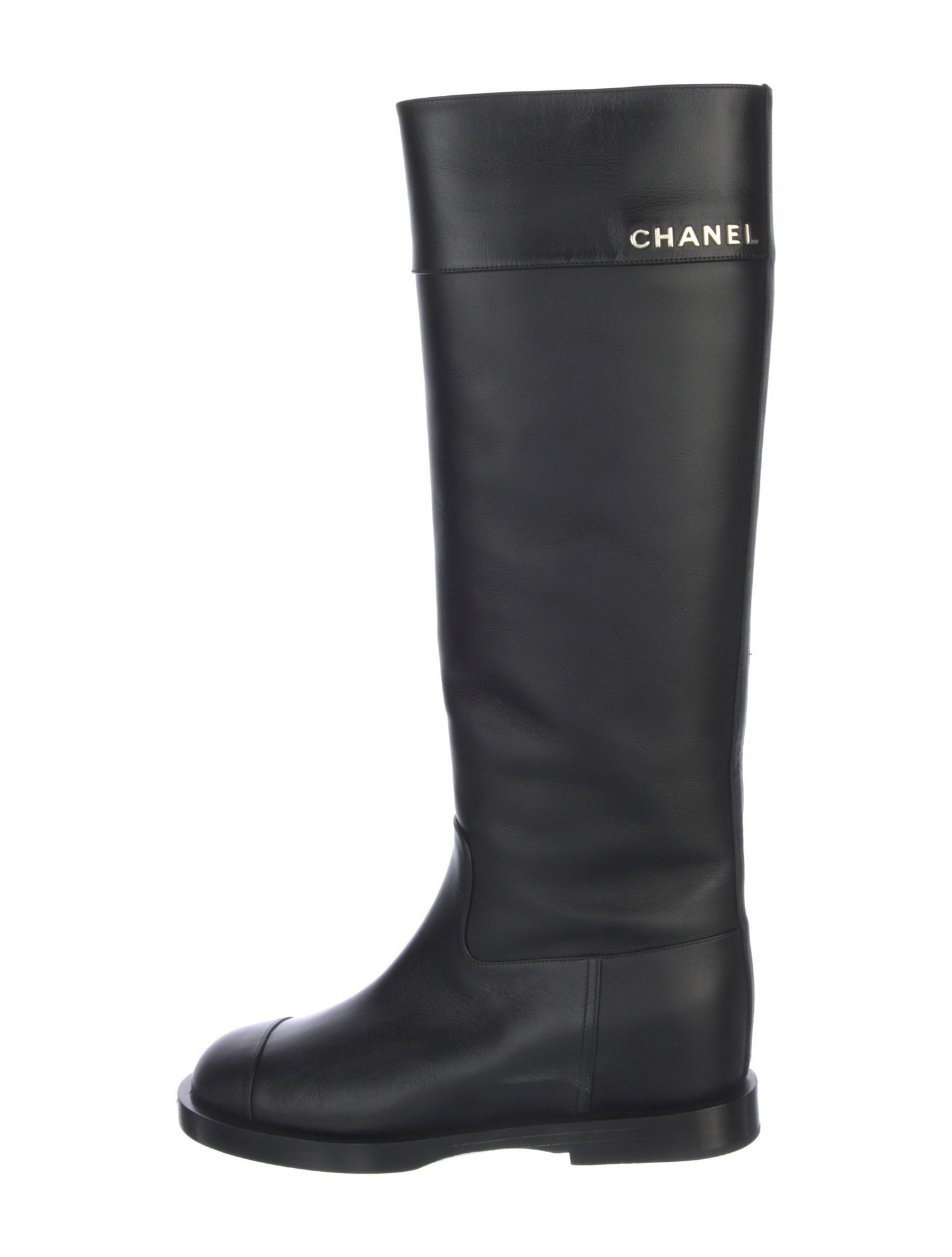 Chanel 2023 Signature Logo Riding Boots