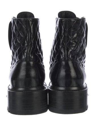 Chanel 2020 Interlocking CC Logo Combat Boots