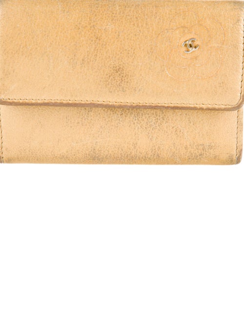 Chanel 2012-2013 Camellia Accent Coin Pouch