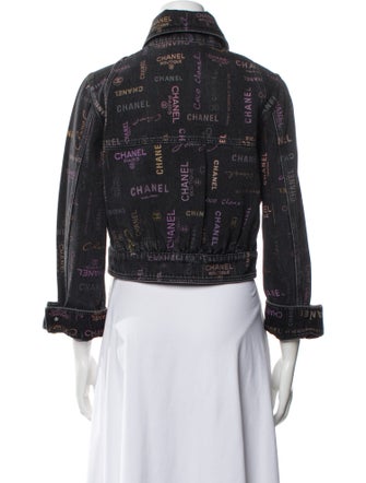 Chanel 2022 Tweed Pattern Denim Jacket