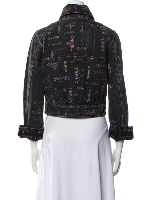 Chanel 2022 Tweed Pattern Denim Jacket