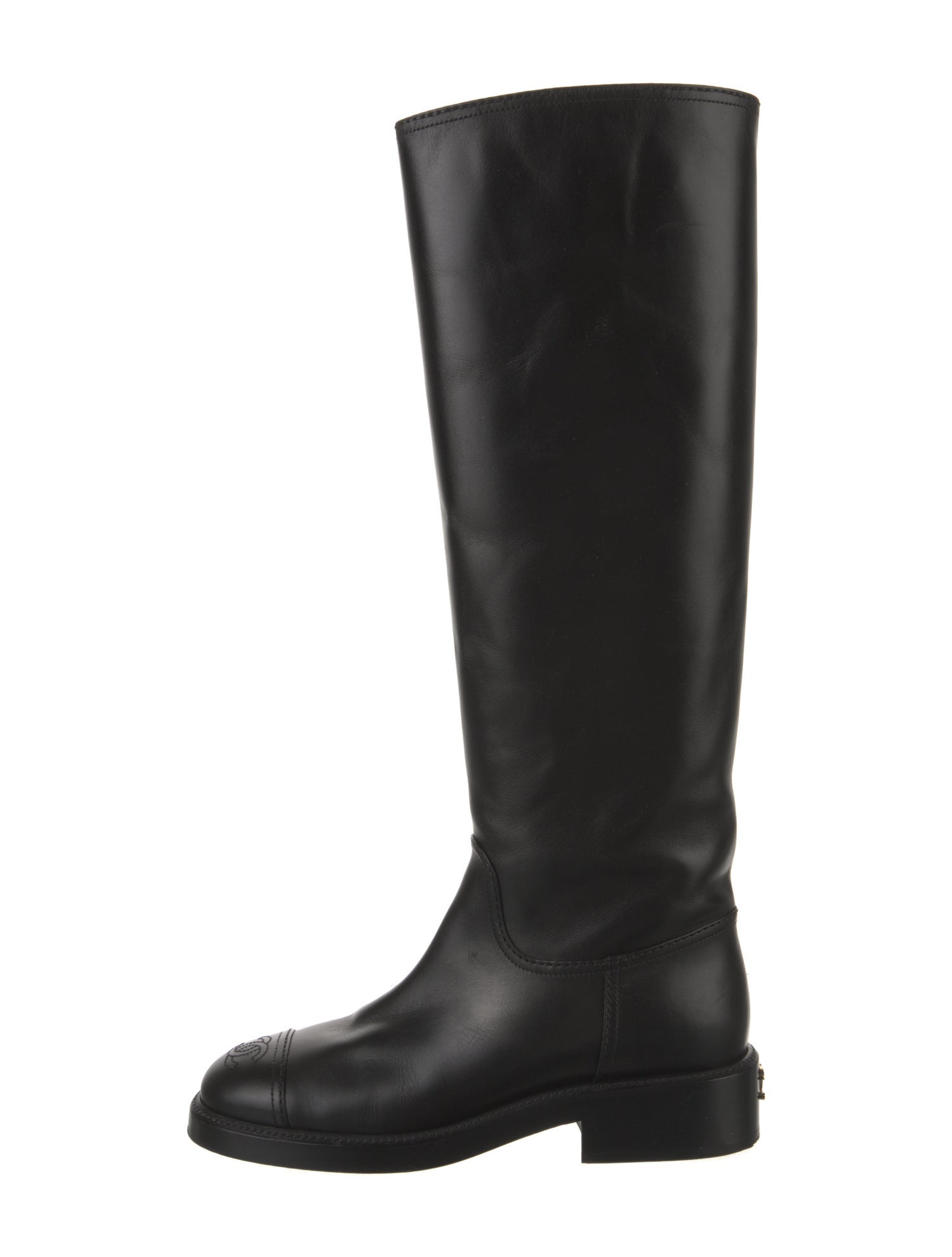 Chanel 2021 Interlocking CC Logo Riding Boots