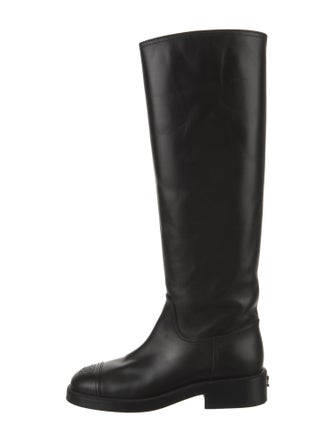Chanel 2021 Interlocking CC Logo Riding Boots