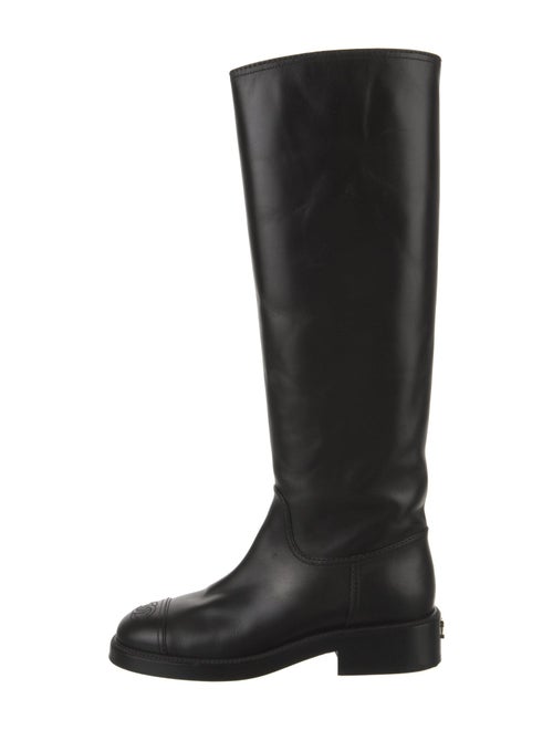 Chanel 2021 Interlocking CC Logo Riding Boots