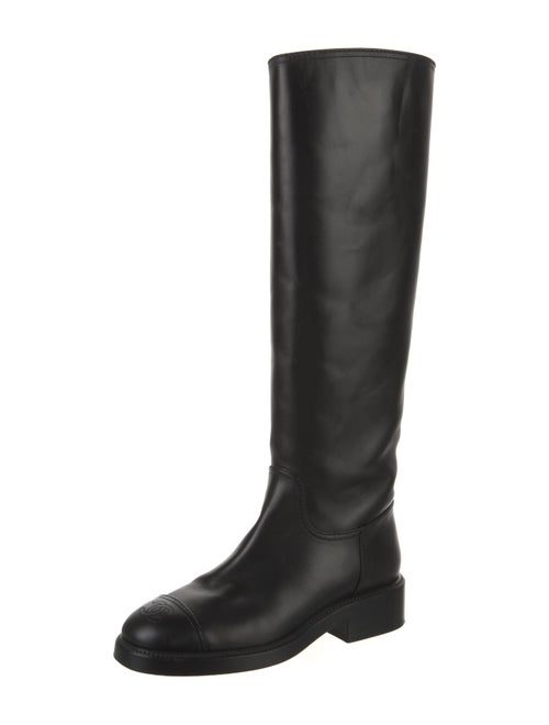 Chanel 2021 Interlocking CC Logo Riding Boots