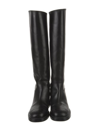 Chanel 2021 Interlocking CC Logo Riding Boots