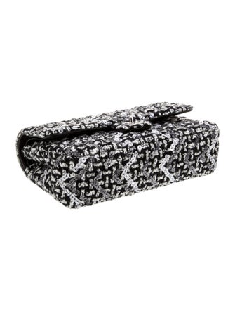 Chanel Classic Tweed Sequin Medium Double Flap Bag