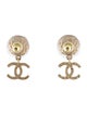 Chanel Faux Pearl CC Drop Earrings