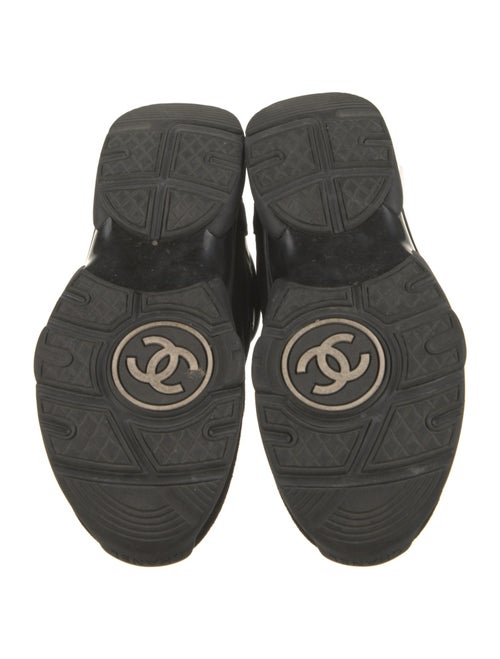 Chanel Interlocking CC Logo Suede Sneakers