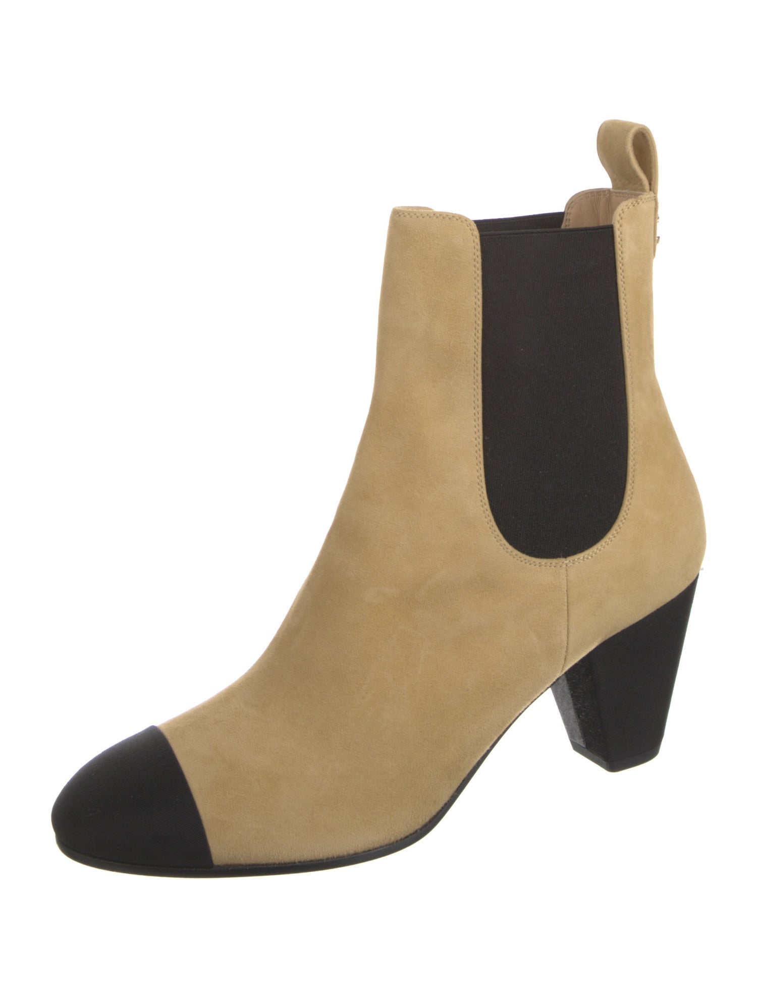 Chanel 2022 Interlocking CC Logo Chelsea Boots