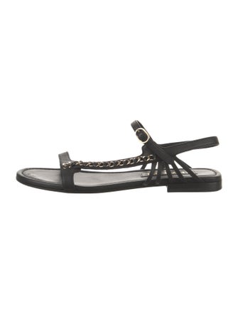 Chanel 2024 Interlocking CC Logo Sandals