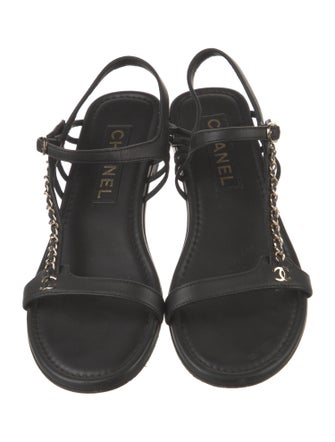 Chanel 2024 Interlocking CC Logo Sandals