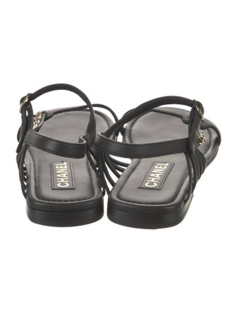 Chanel 2024 Interlocking CC Logo Sandals