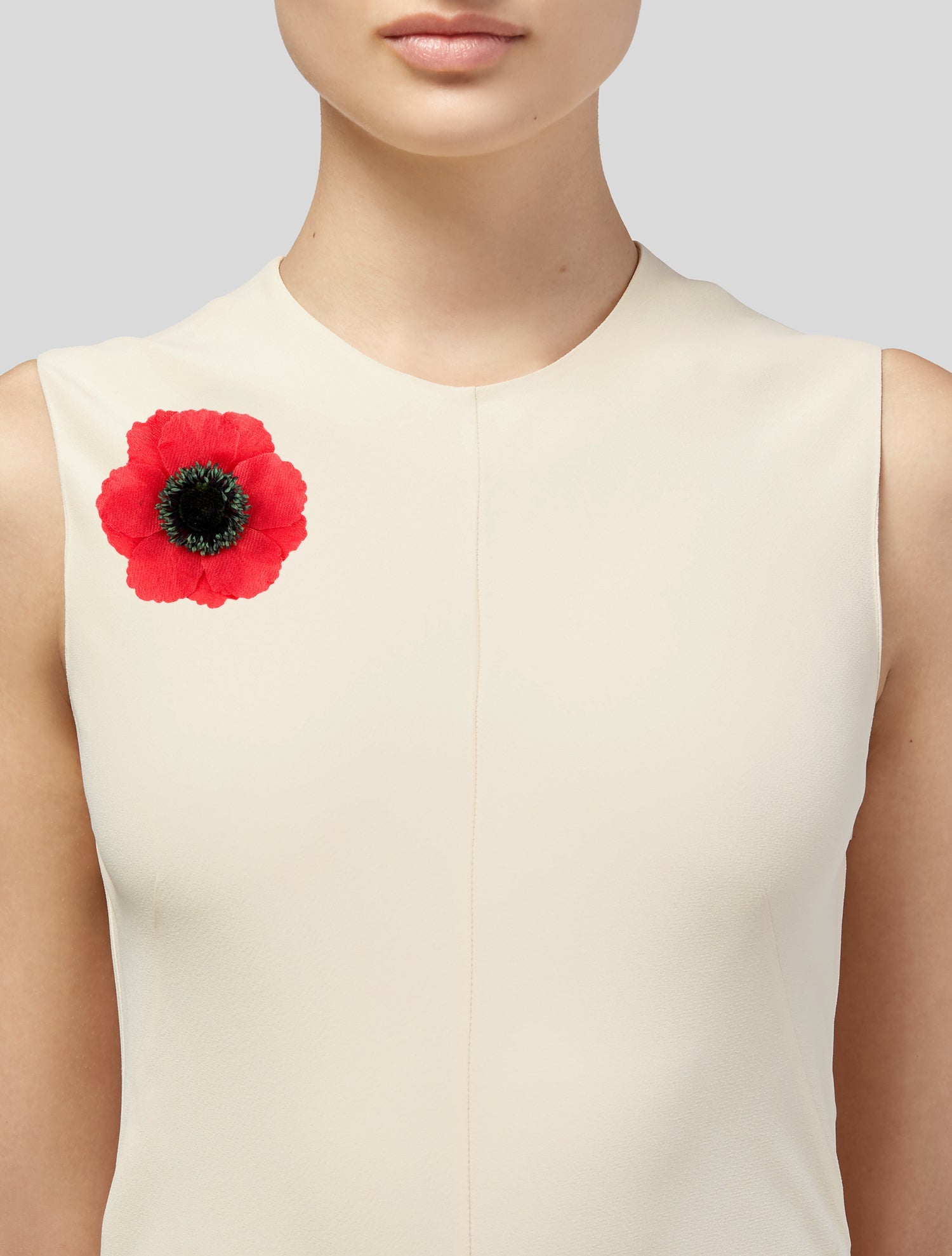 Chanel Vintage Fabric Flower Brooch