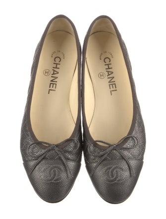 Chanel Interlocking CC Logo Ballet Flats