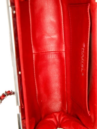 Chanel Galuchat Frame Clutch w/ Chain