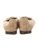 Chanel Interlocking CC Logo Leather Ballet Flats