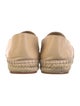 Chanel Interlocking CC Logo Leather Espadrilles