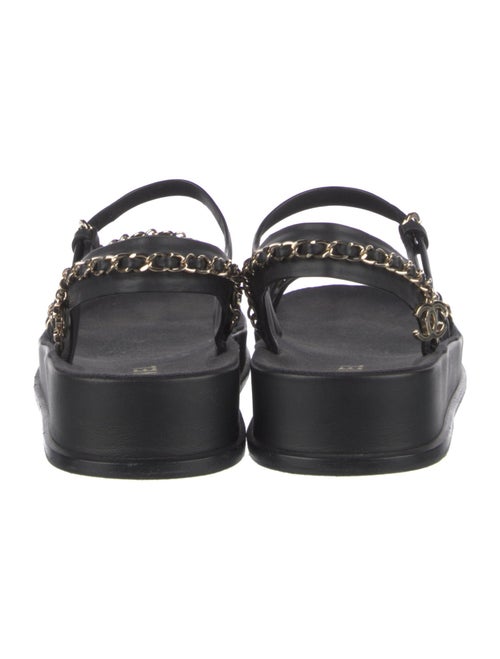 Chanel 2023 Interlocking CC Logo Slingback Sandals