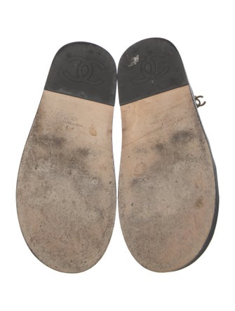 Chanel 2023 Interlocking CC Logo Slingback Sandals