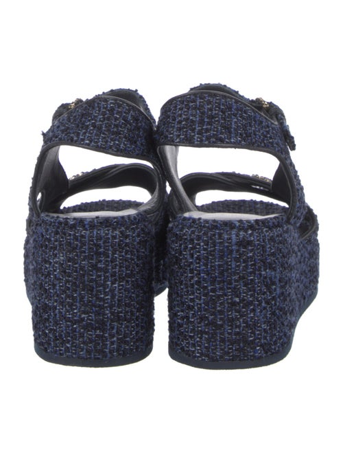 Chanel 2021 Interlocking CC Logo Slingback Sandals